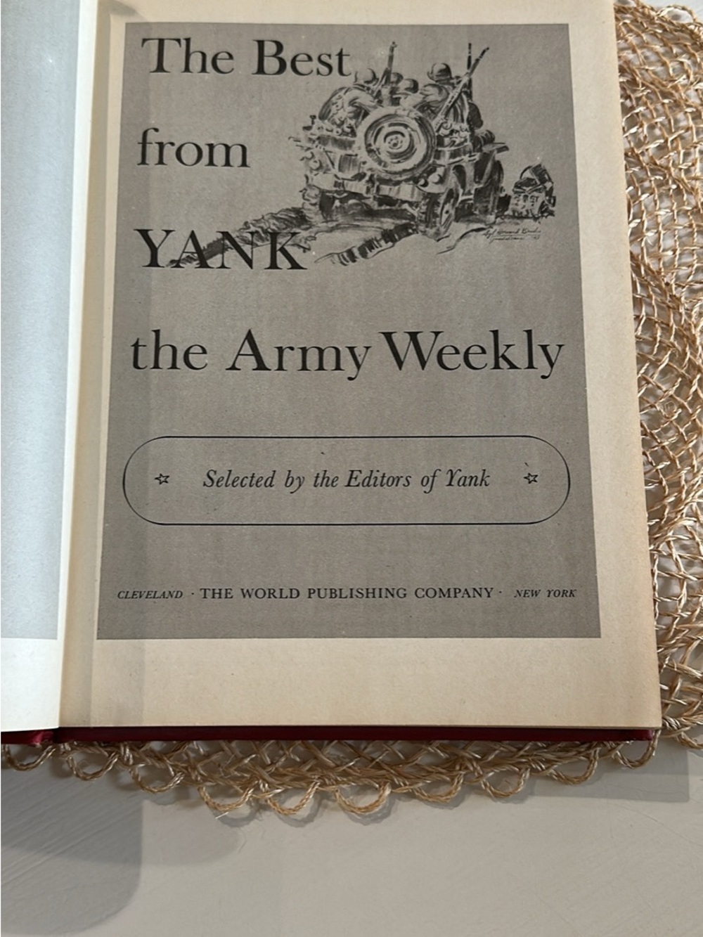 Vintage WWII Book- The Best of Yank: The Army Weekly